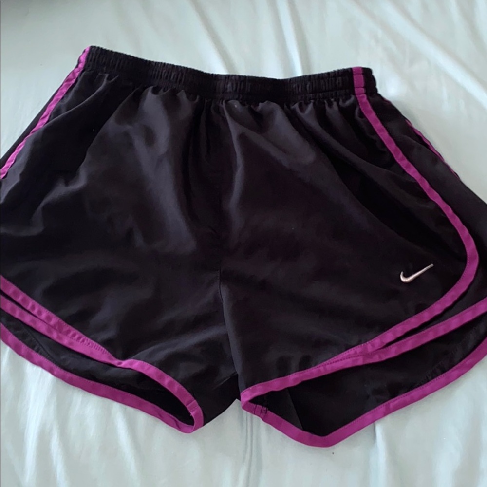 Purple and Black Nike Running Shorts